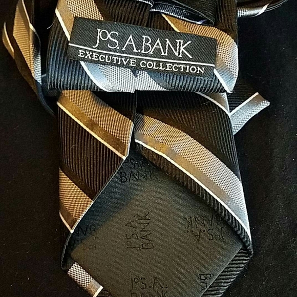 Jos A Bank Black Gray tie Executive Collection - Picture 4 of 4